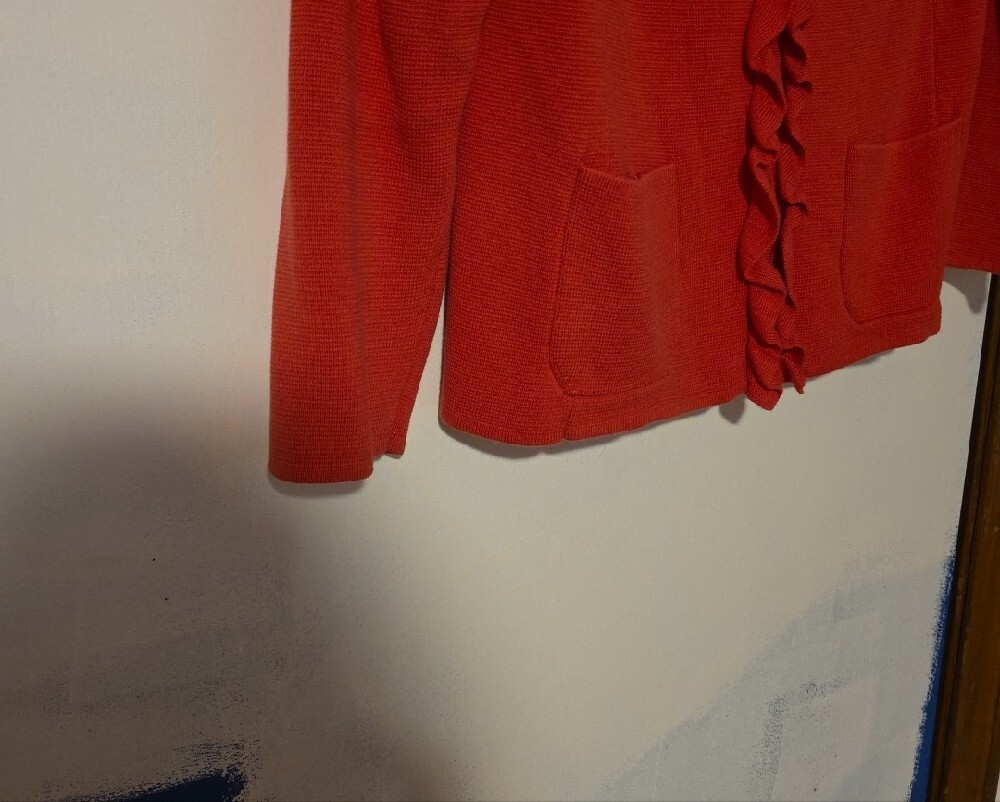 Talbots Ruffle-Front Crewneck Sweater - Picture 3 of 8